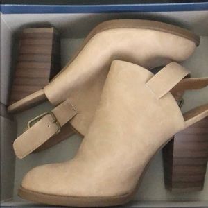 Tan booties